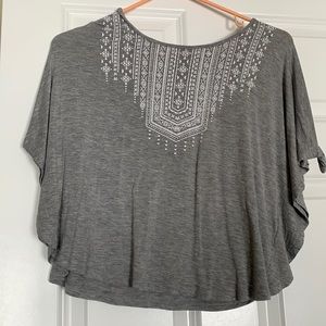 Cropped flowy Justice top NWOT